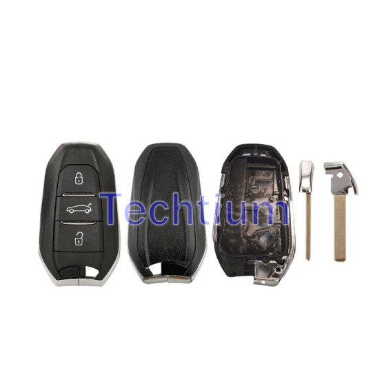 VA2/307 blade Trunk button (New style) Boîtier de clé à distance bouton 3 pour Citroen,Peugeot,DS